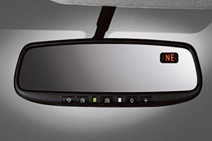 View Auto-Dimming Rear View Mirror with HomeLink and Compass Full-Sized Product Image
